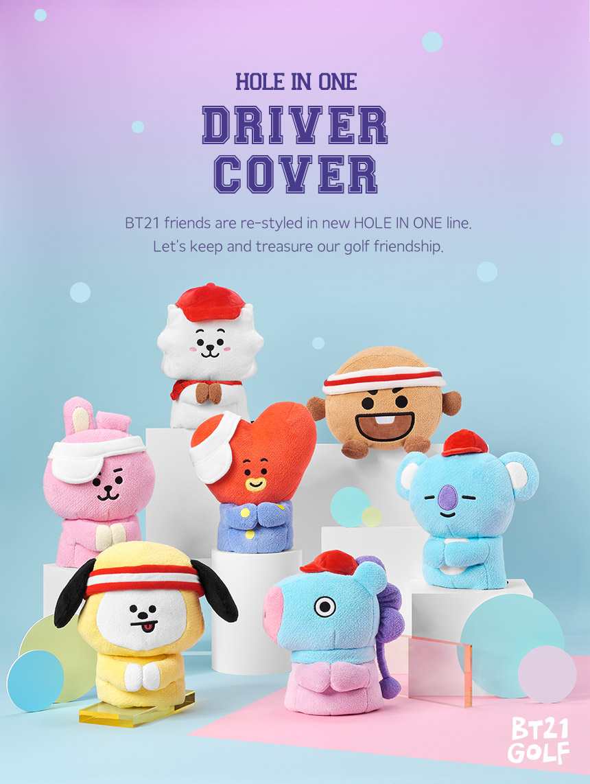 BT21 GOLF HOLE IN ONE Driver Cover_7 types - CXC GOLF